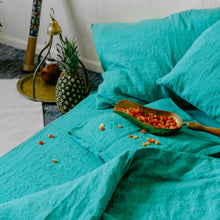 Load image into Gallery viewer, Fresh Grass Linen duvet cover