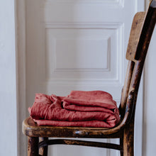 Load image into Gallery viewer, Red Sunset linen duvet cover