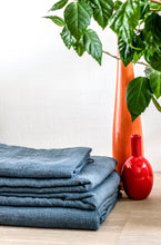 Load image into Gallery viewer, Grey Stone linen duvet cover
