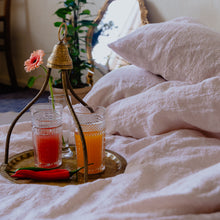 Load image into Gallery viewer, Spring Blooming linen pillowcase
