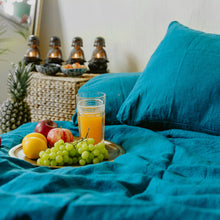 Load image into Gallery viewer, Electric Dreams linen pillowcase

