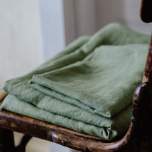 Load image into Gallery viewer, Soft Moss linen duvet cover
