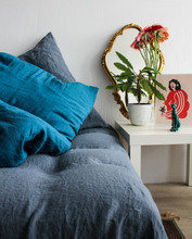 Load image into Gallery viewer, Grey Stone linen sheets

