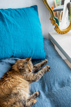 Load image into Gallery viewer, Electric Dreams linen duvet cover
