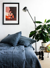 Load image into Gallery viewer, Grey Stone linen duvet cover
